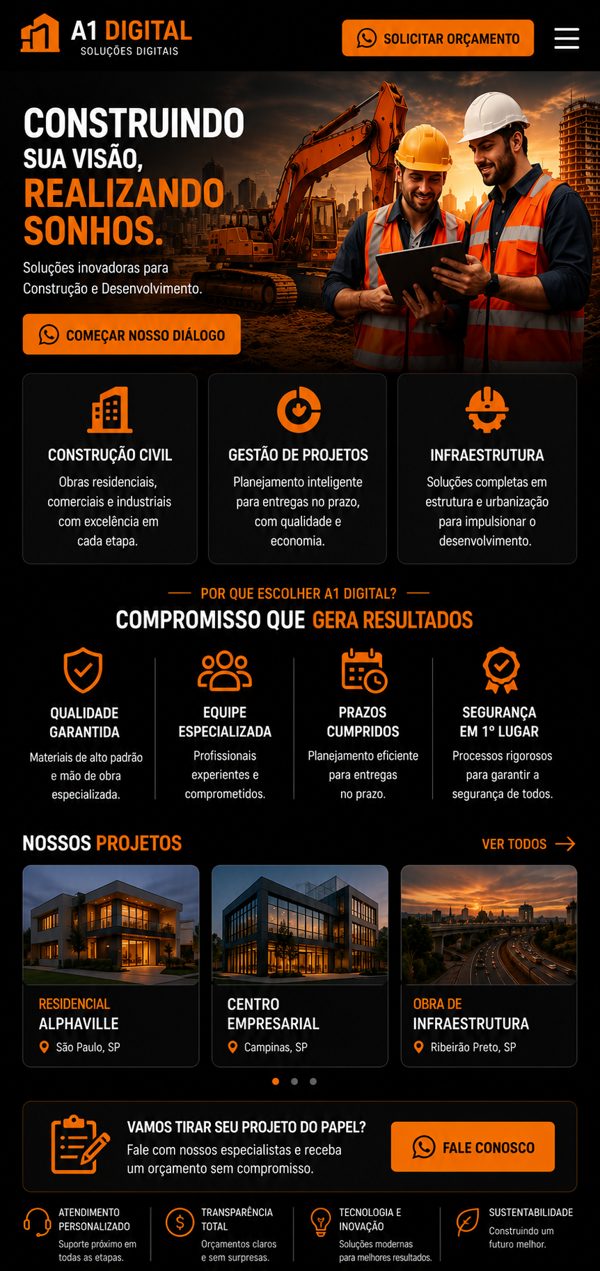 Construtora Alpha Mobile Detail